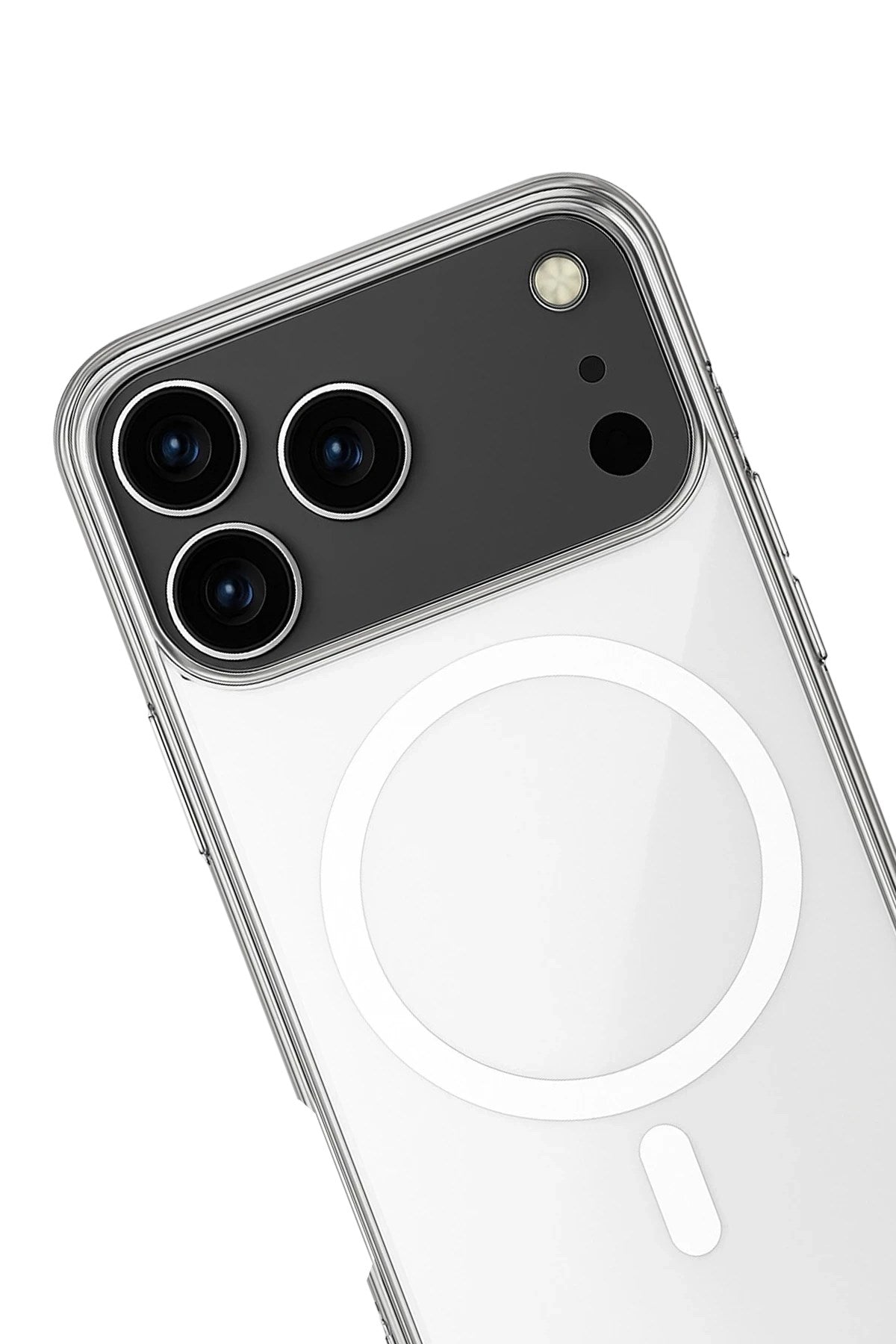 Mey İthalat® iPhone 17 Pro Max Kılıf Magneticsafe Şeffaf Silikon - Şeffaf