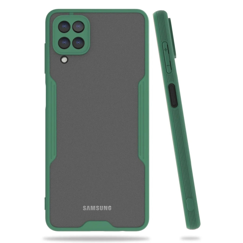 Mey İthalat® Samsung Galaxy A22 Kılıf Platin Silikon - Yeşil