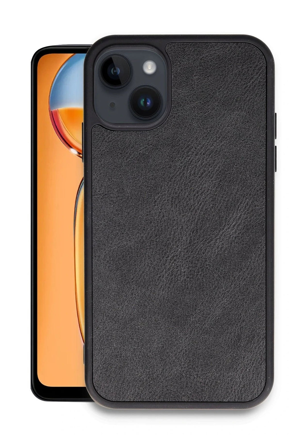 Mey İthalat® iPhone 14 Kılıf Aras Deri Kapak - Siyah