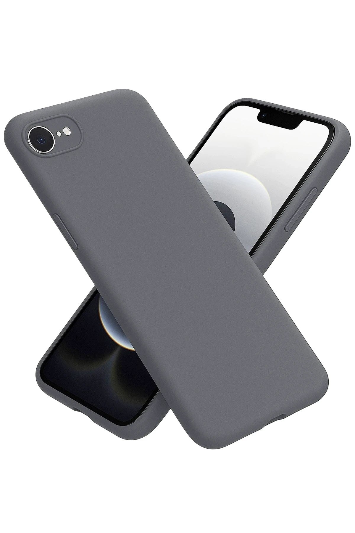 Mey İthalat® iPhone 16E Kılıf First Silikon - Gri