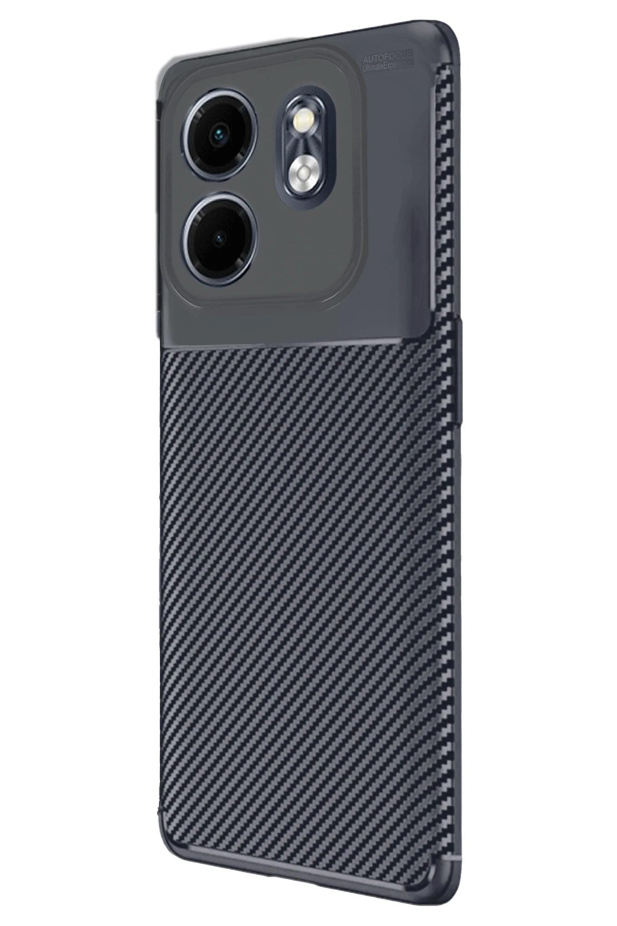 Mey İthalat® İnfinix Smart 9 Kılıf Auto Focus Karbon Kapak - Lacivert