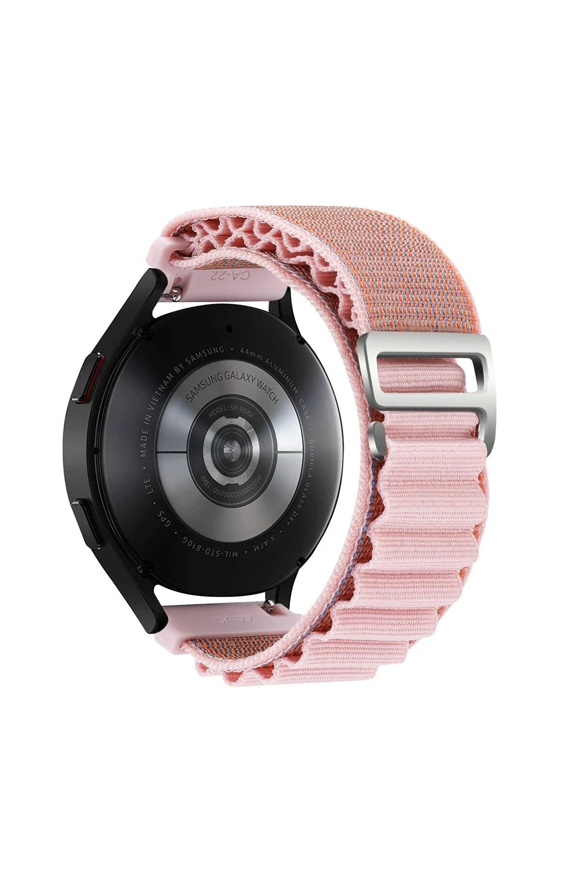 Mey İthalat® Watch 22mm KR410 Kumaş Kordon - Pembe