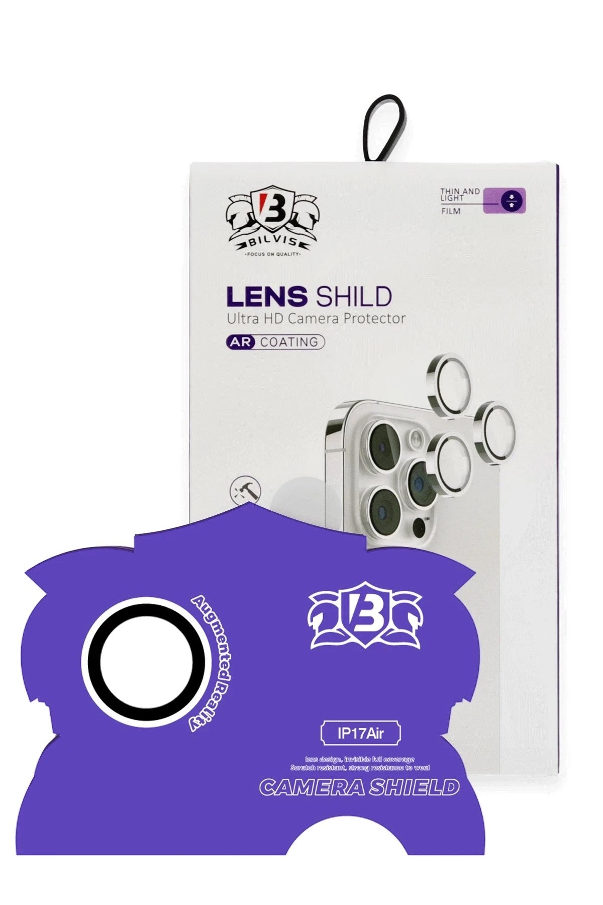Mey İthalat® iPhone 17 Air Bilvis Titan Kamera Lens - Gümüş