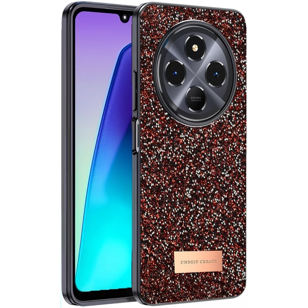Mey İthalat® Redmi 14C Bright Simli Kapak - Derin Mor