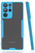 Mey İthalat® Samsung Galaxy S21 Ultra Kılıf Platin Silikon - Mavi