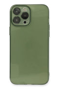 Mey İthalat® iPhone 13 Pro Kılıf Fly Lens Silikon - Yeşil