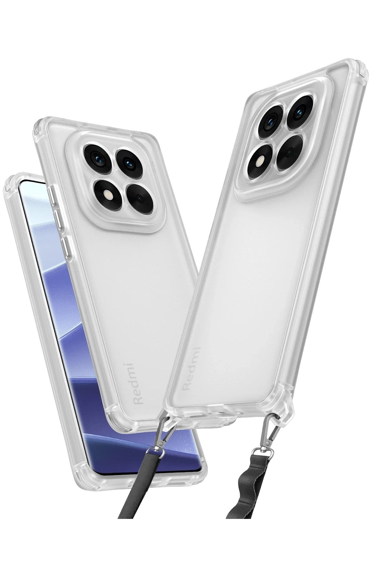 Mey İthalat® Redmi Note 14 Pro 5G Kılıf Penta Silikon Kılıf - Şeffaf