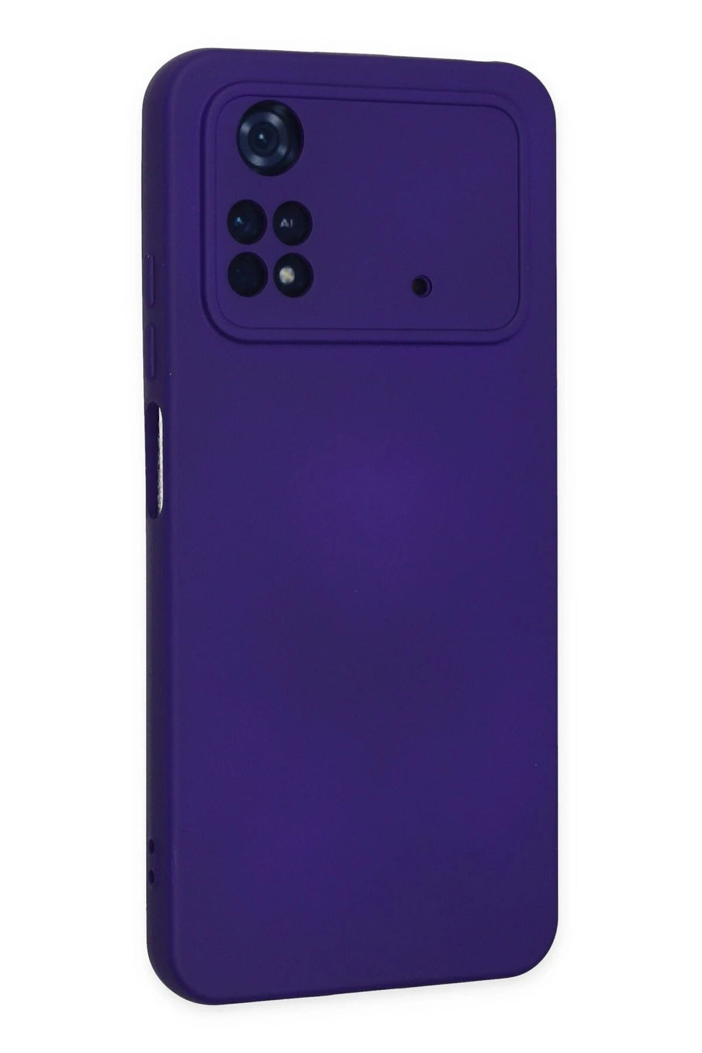 Mey İthalat® Poco M4 Pro 4G Kılıf Nano içi Kadife Silikon - Mor