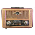 Retro, Nostaljik, Ahşap Tasarım Bluetooth Hoparlörlü, Şarjlı, Taşınabilir Otantik Tasarımlı FM/AM Destekli Radyo NS8098