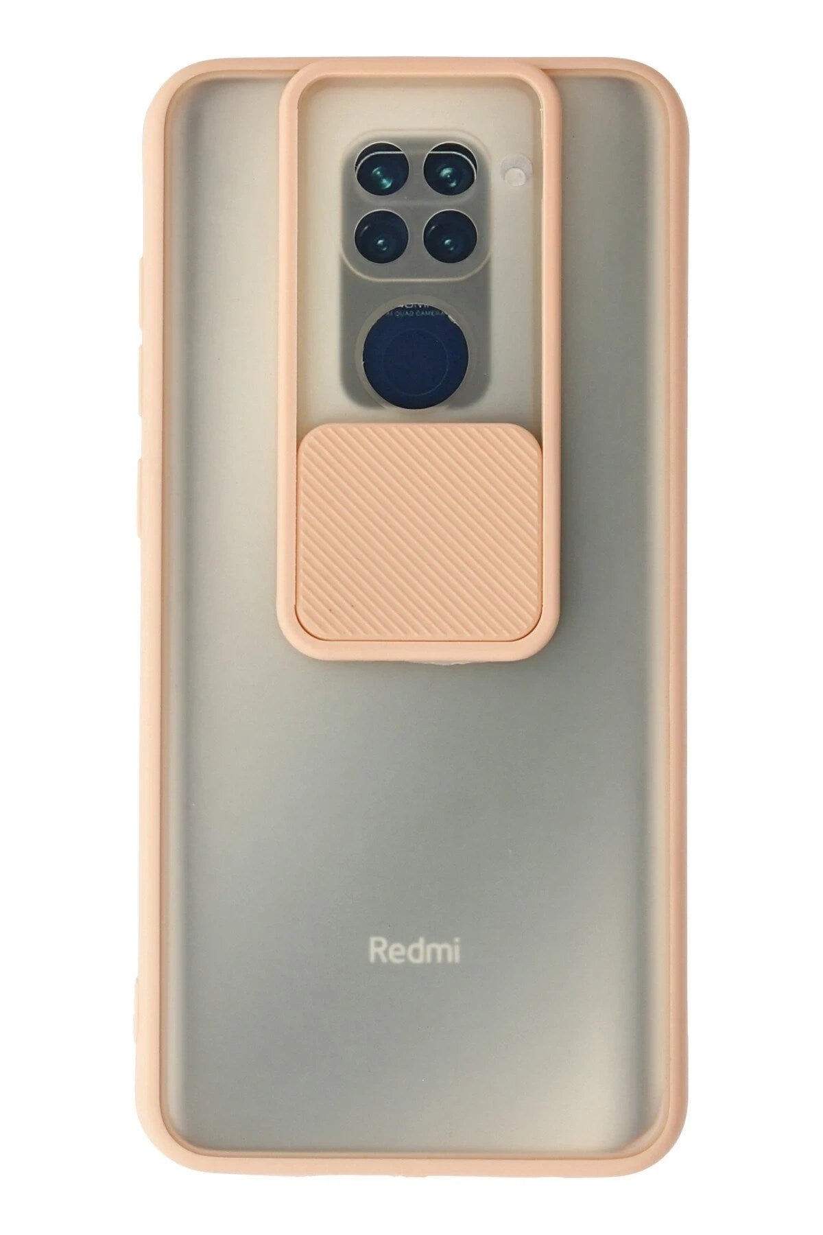 Mey İthalat® Redmi Note 9 Kılıf Palm Buzlu Kamera Sürgülü Silikon - Pembe