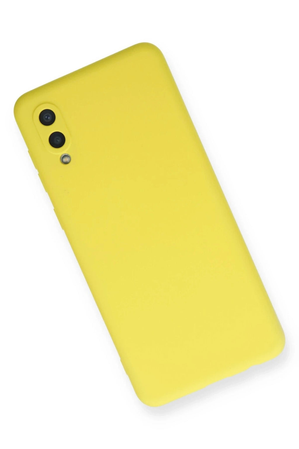 Mey İthalat® Samsung Galaxy A02 Kılıf Nano içi Kadife Silikon - Sarı