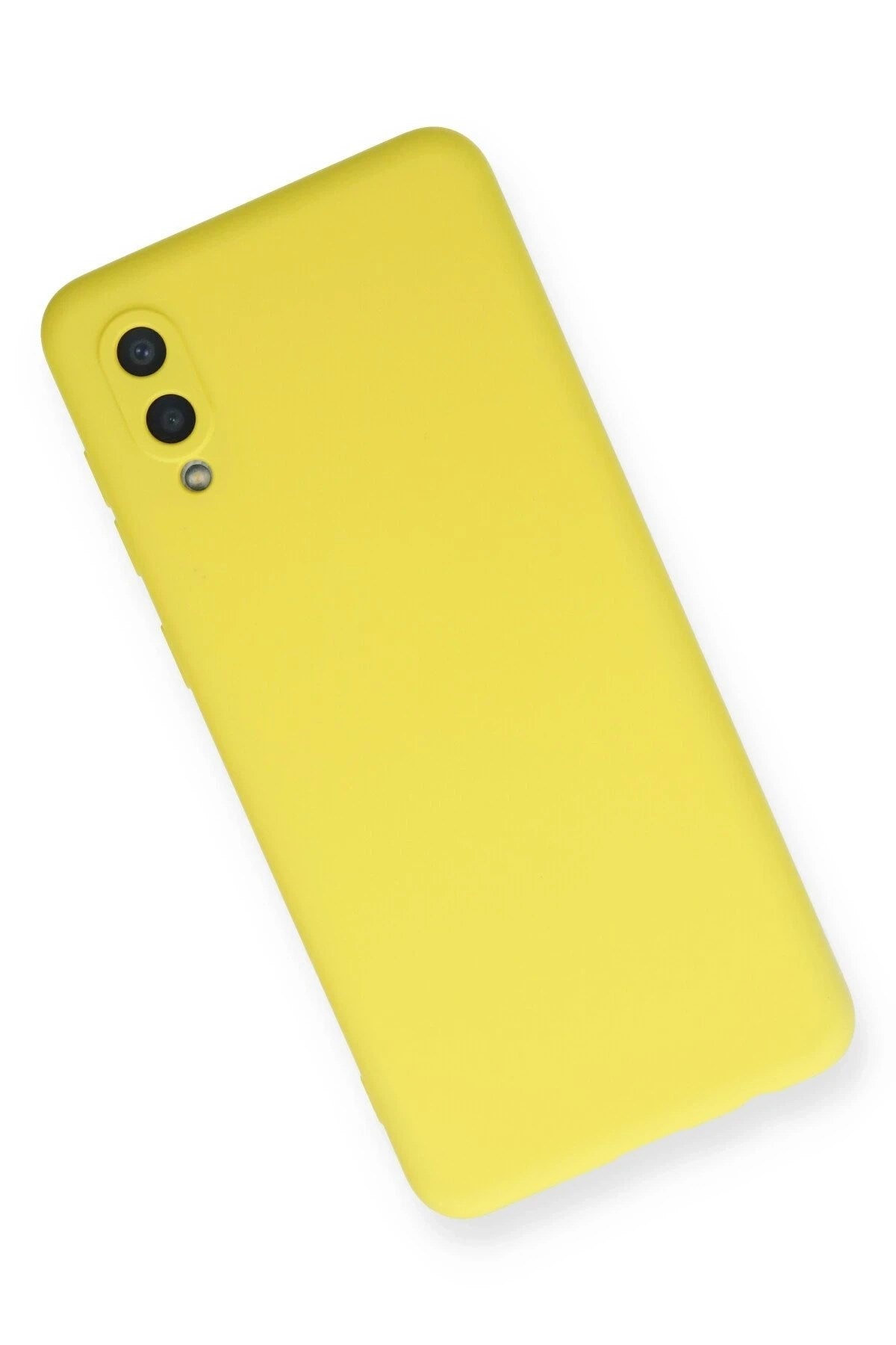 Mey İthalat® Samsung Galaxy A02 Kılıf Nano içi Kadife Silikon - Sarı