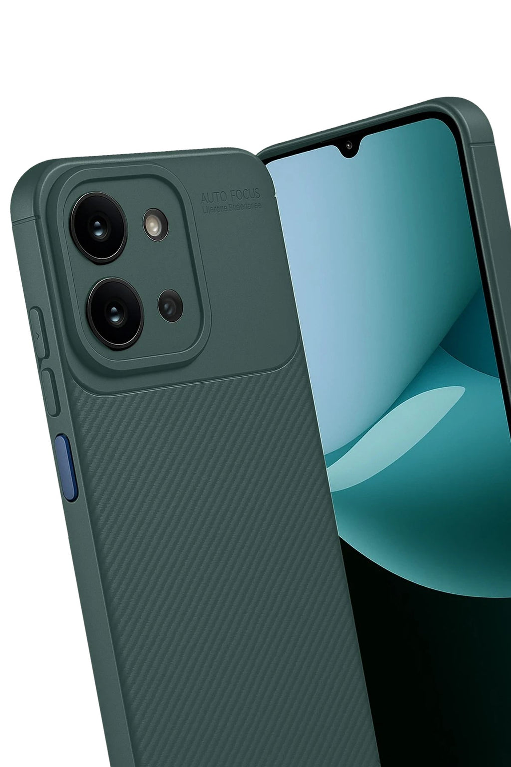 Mey İthalat® Redmi 15C 4G Auto Focus Karbon Kapak - Koyu Yeşil