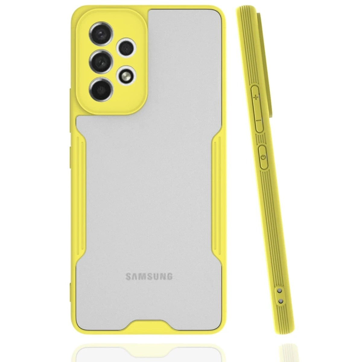 Mey İthalat® Samsung Galaxy A33 5G Kılıf Platin Silikon - Sarı