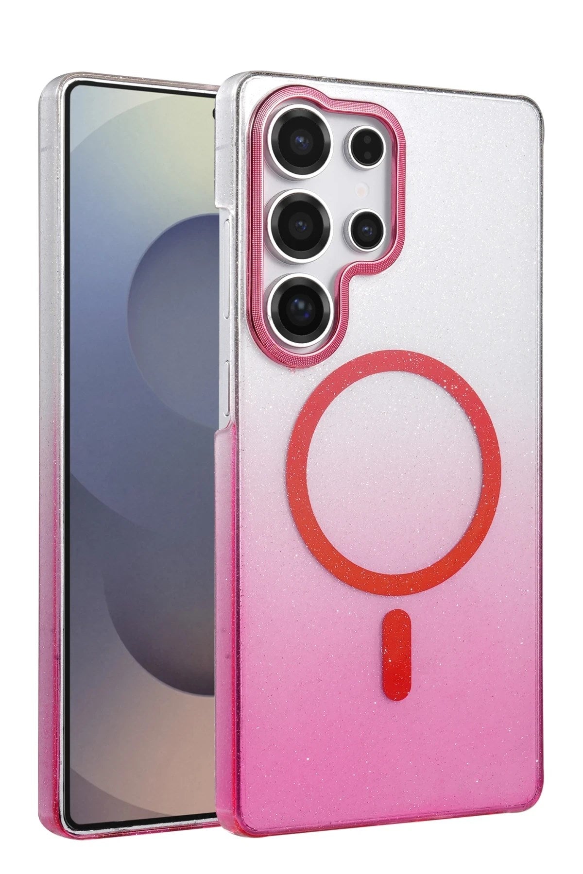 Mey İthalat® Samsung Galaxy S23 Ultra Glossy Magsafe Kapak - Pembe