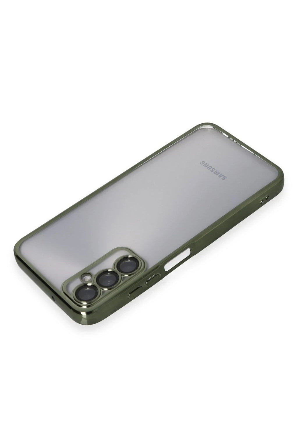 Mey İthalat® Samsung Galaxy A05S Kılıf Lensli Silikon - Yeşil
