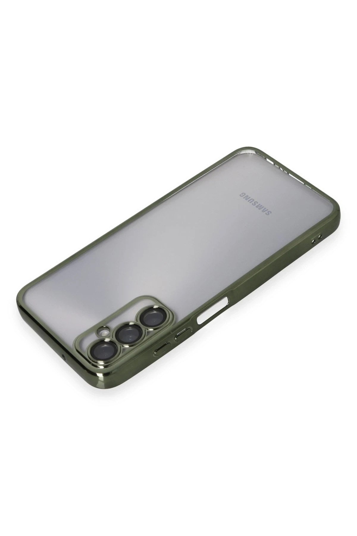 Mey İthalat® Samsung Galaxy A05S Kılıf Lensli Silikon - Yeşil