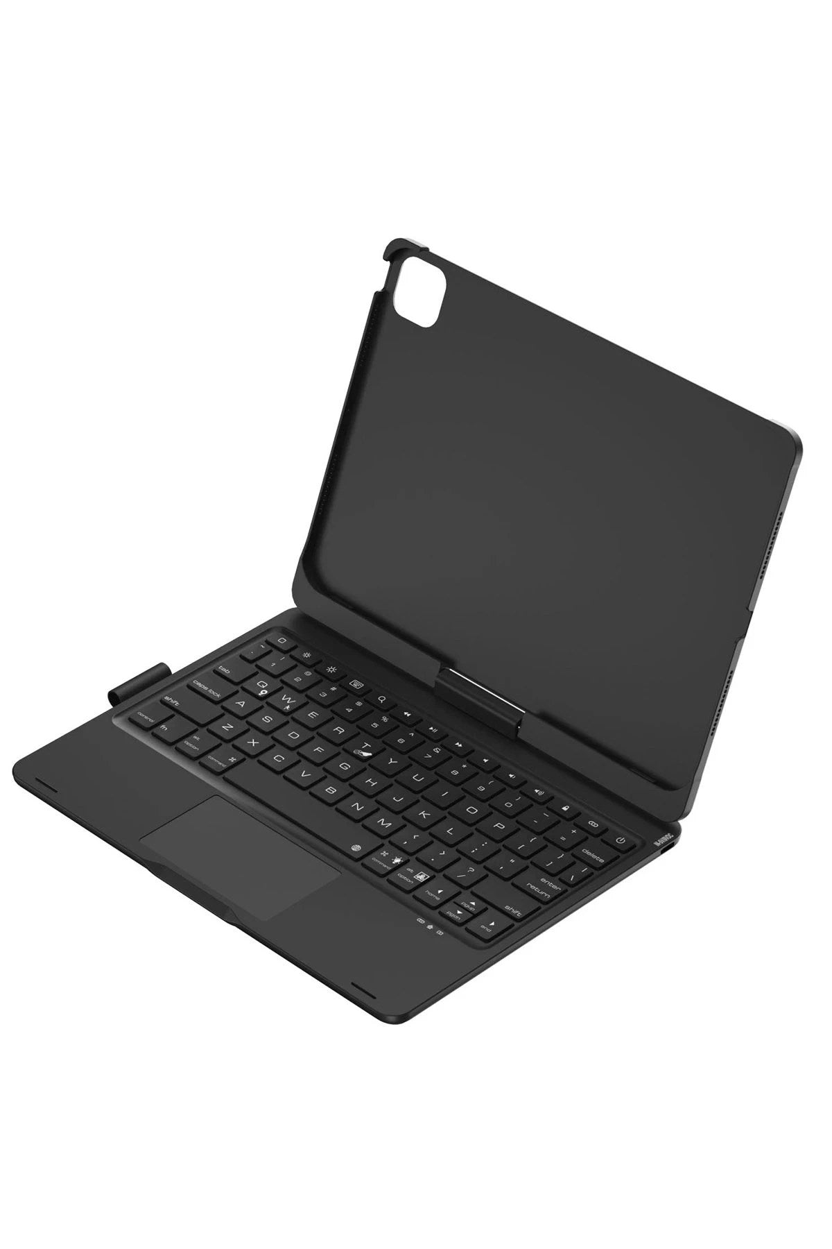 Mey İthalat® iPad Pro 11 (2024) F11 ATS Kılıf Magic Dönen Klavyeli Tablet Kılıf - Siyah