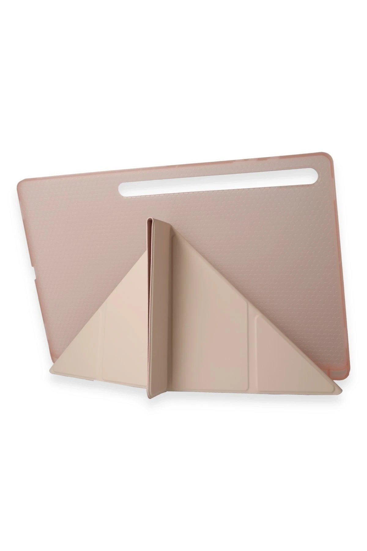 Mey İthalat® Samsung Galaxy Tab A9 Plus Kılıf Kalemlikli Mars Tablet Kılıfı - Rose Gold