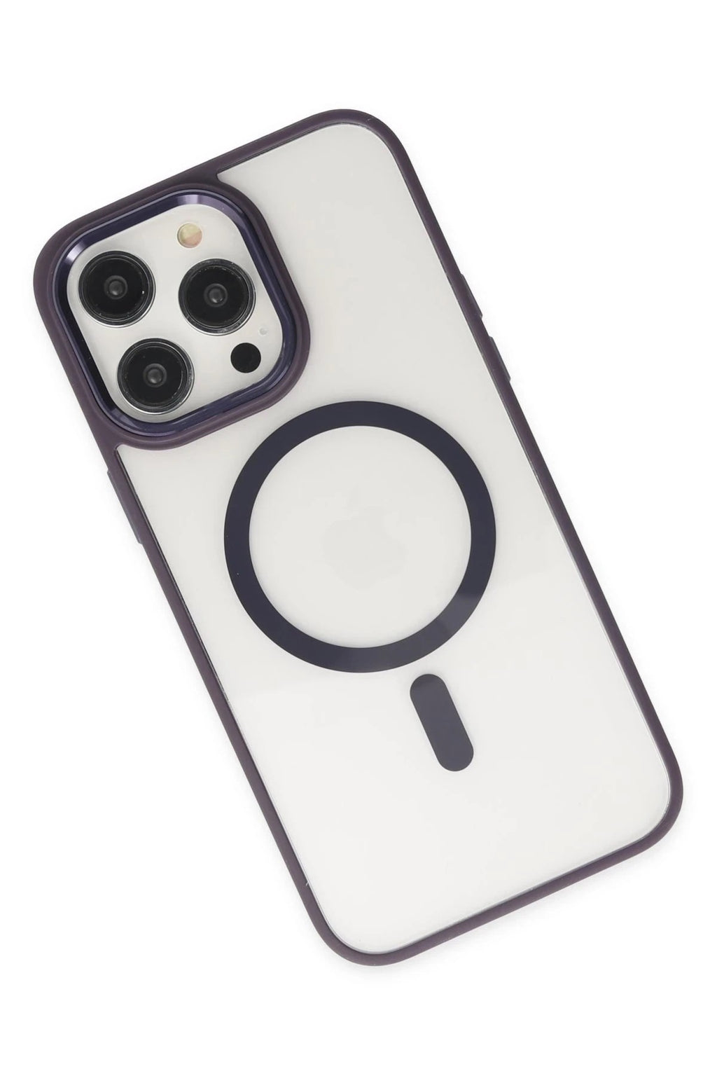 Mey İthalat® iPhone 13 Pro Kılıf Room Magneticsafe Silikon - Derin Mor