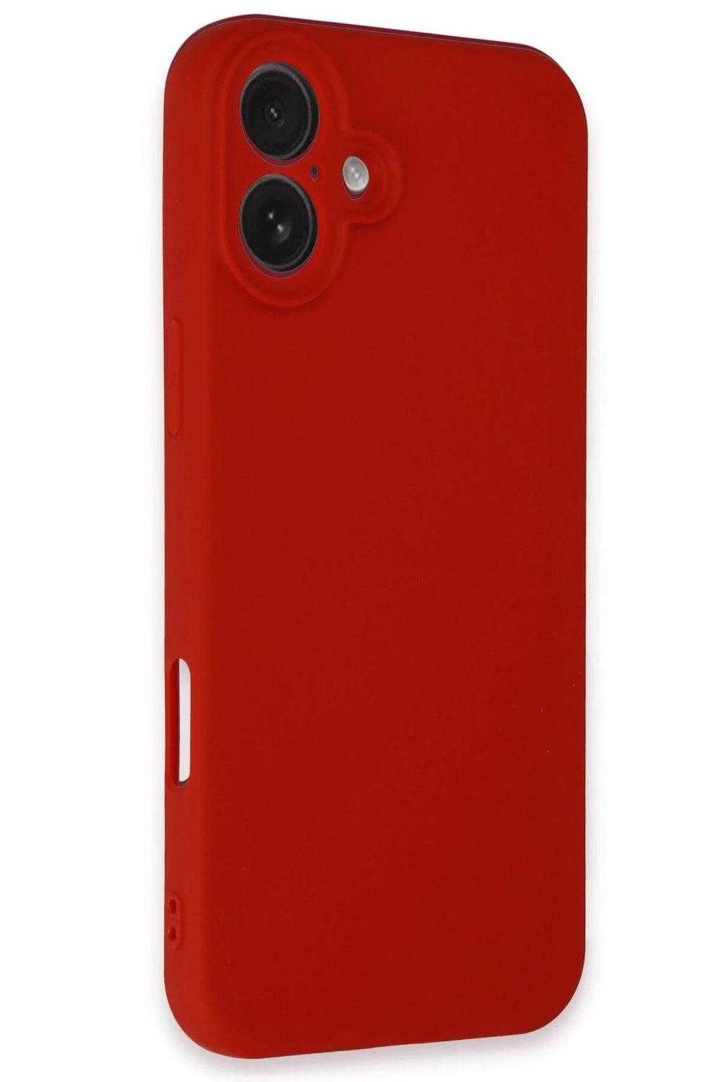 Mey İthalat® iPhone 16 Kılıf First Silikon - Kırmızı