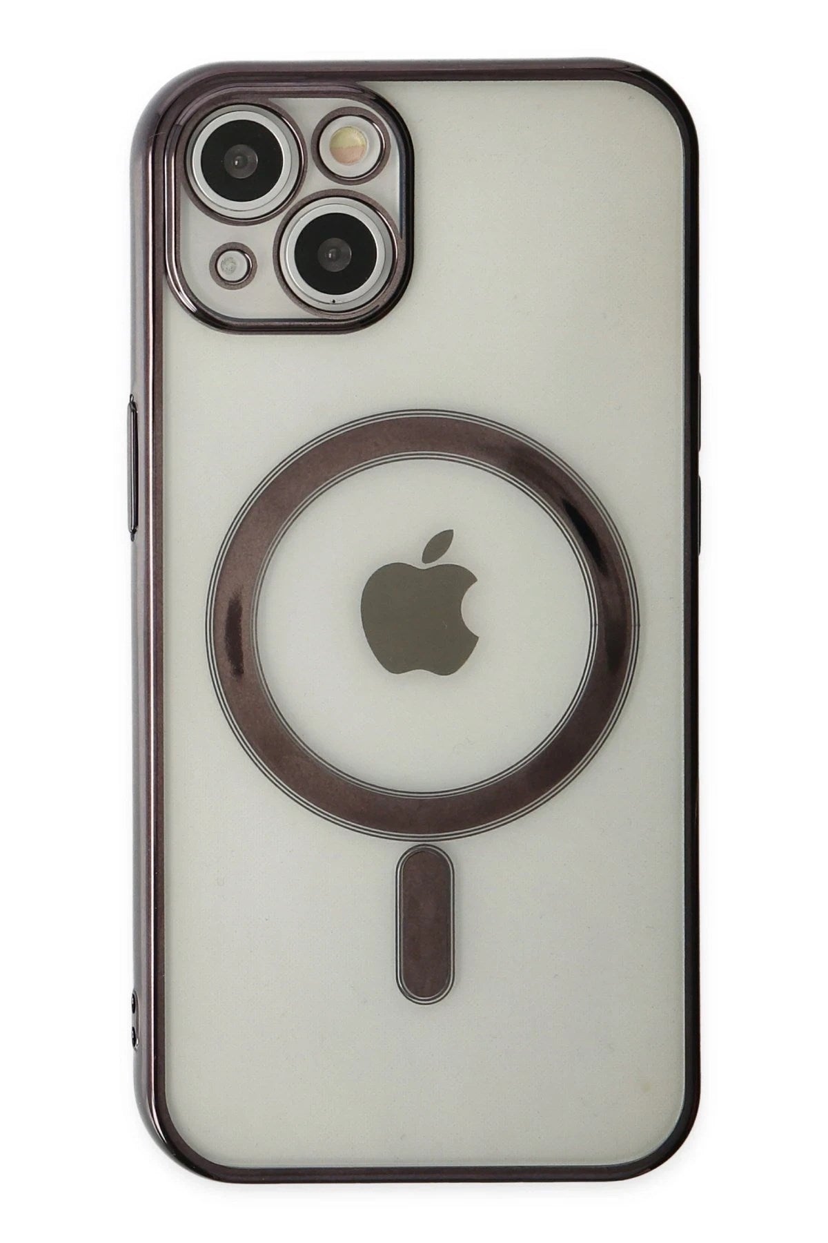 Mey İthalat® iPhone 14 Plus Kılıf Magneticsafe Lazer Silikon - Siyah