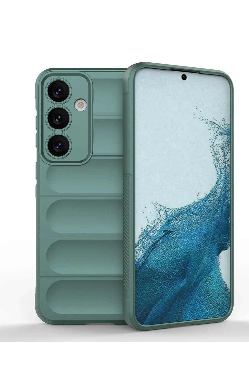 Mey İthalat® Samsung Galaxy S24 Kılıf Optimum Silikon - Koyu Yeşil