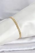 Mey İthalat® CM 14K Gold Renk Sarmal Zincir Model Kadın Bileklik