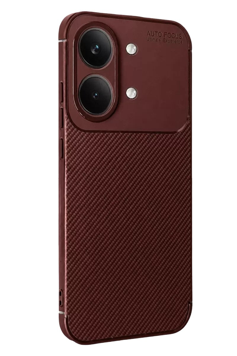 Mey İthalat® Poco X8 Pro Max Auto Focus Karbon Kapak - Bordo