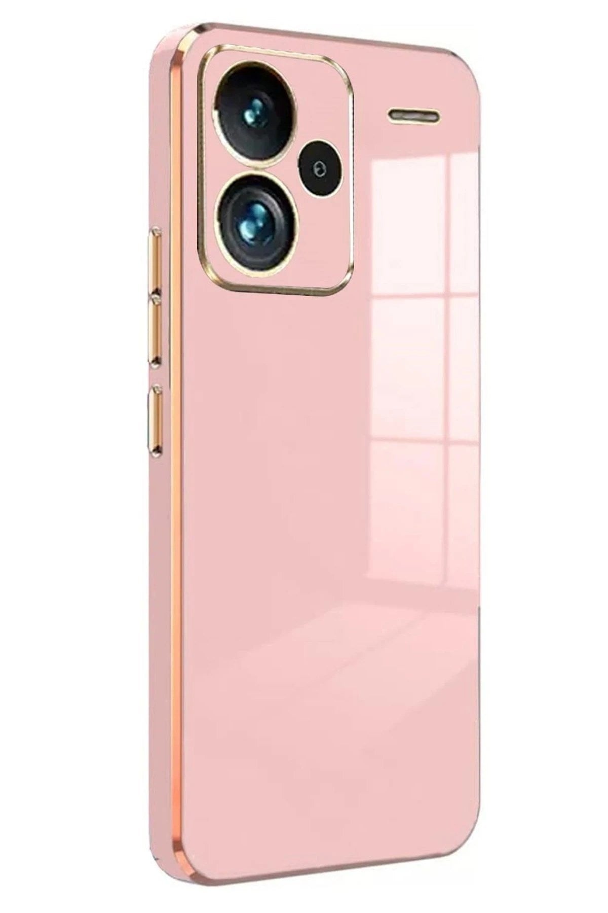 Mey İthalat® Redmi Note 13 Pro Plus Kılıf Volet Silikon - Pembe