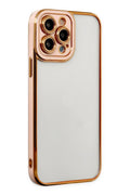 Mey İthalat® iPhone 13 Pro Kılıf Liva Lens Silikon - Rose