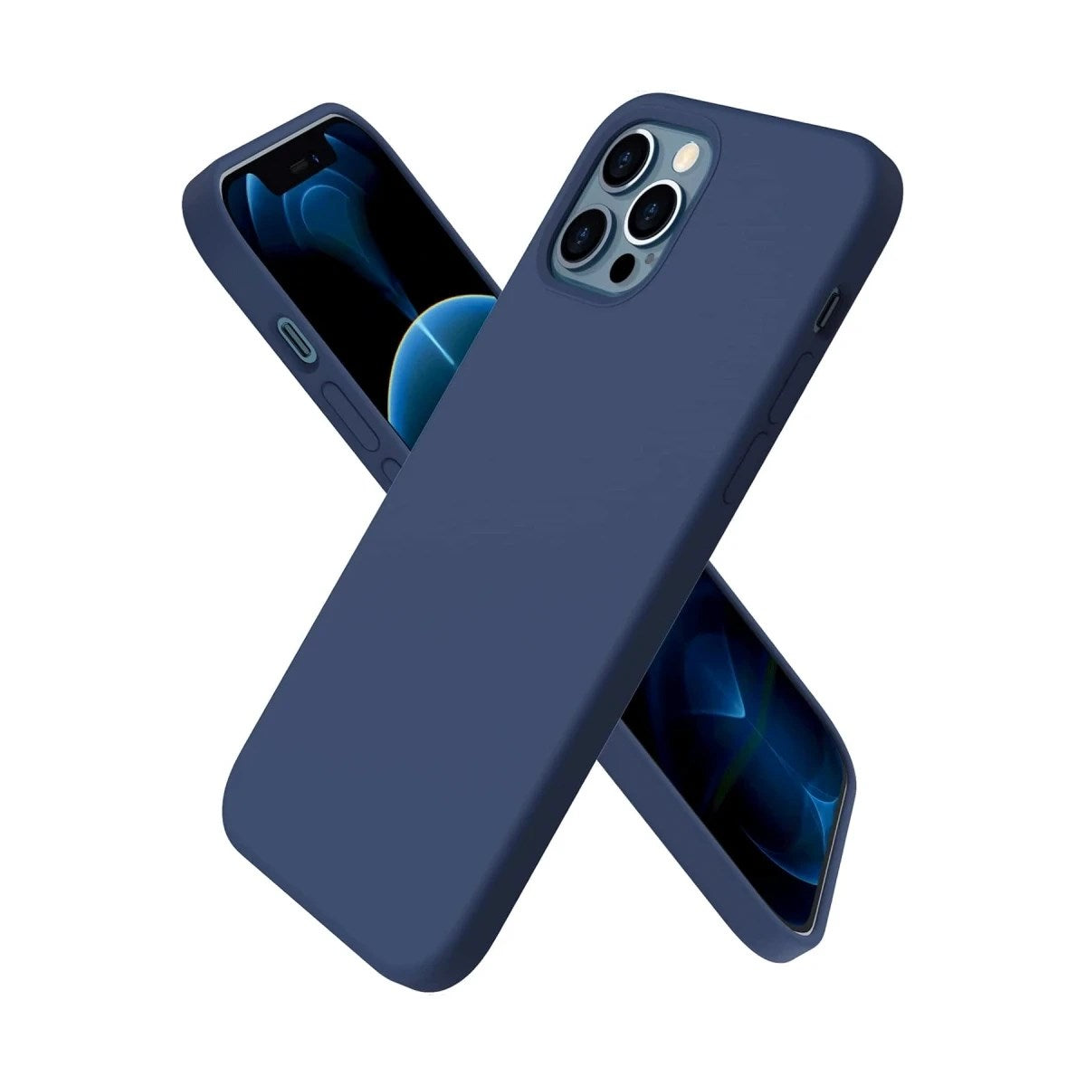 Mey İthalat® iPhone 12 Pro Max Kılıf First Silikon - Lacivert