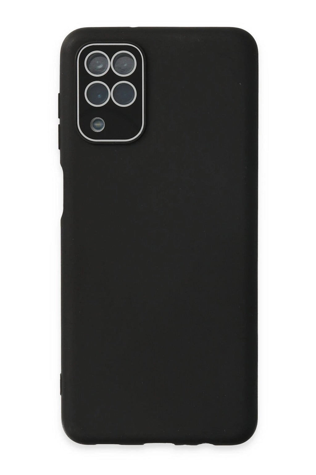 Mey İthalat® Samsung Galaxy A22 Kılıf Lansman Glass Kapak - Siyah