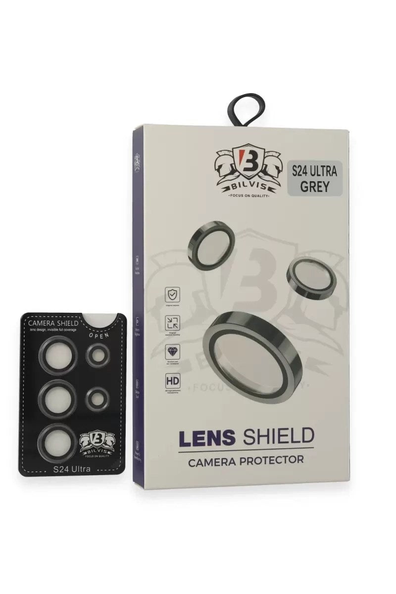 Mey İthalat® Samsung Galaxy S24 Ultra Bilvis Titan Kamera Lens - Titan Gri