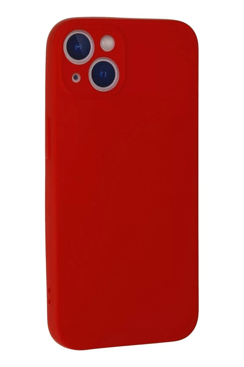 Mey İthalat® iPhone 13 Mini Kılıf Nano içi Kadife Silikon - Kırmızı