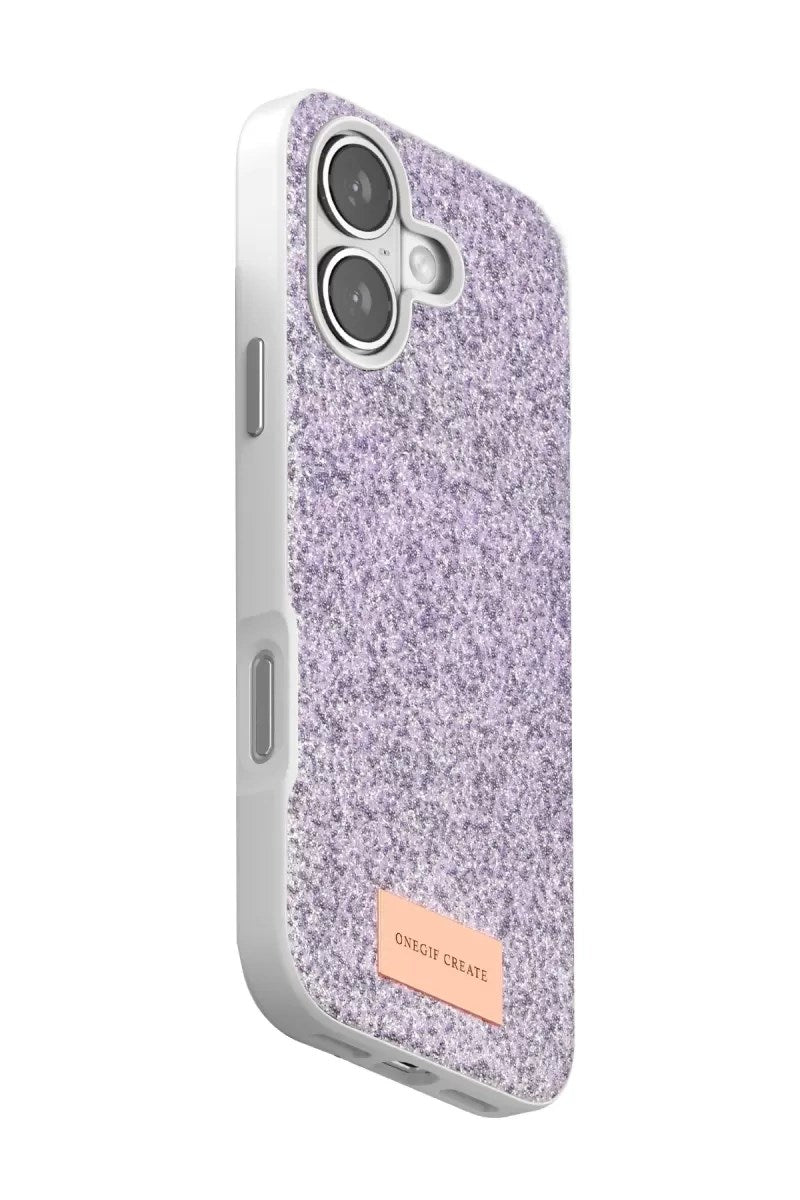Mey İthalat® iPhone 17 Bright Simli Kapak - Lila