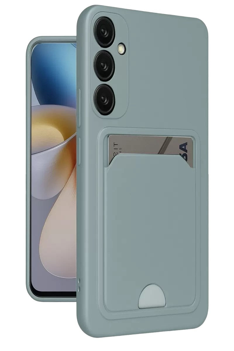Mey İthalat® Samsung Galaxy A26 Kılıf Kelvin Kartvizitli Silikon - Açık Yeşil