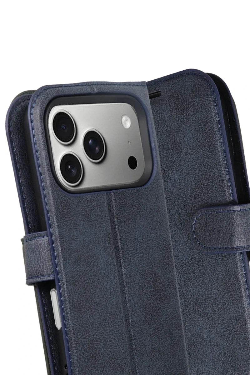 Mey İthalat® iPhone 17 Pro Trend S Plus Kapaklı Kılıf - Lacivert