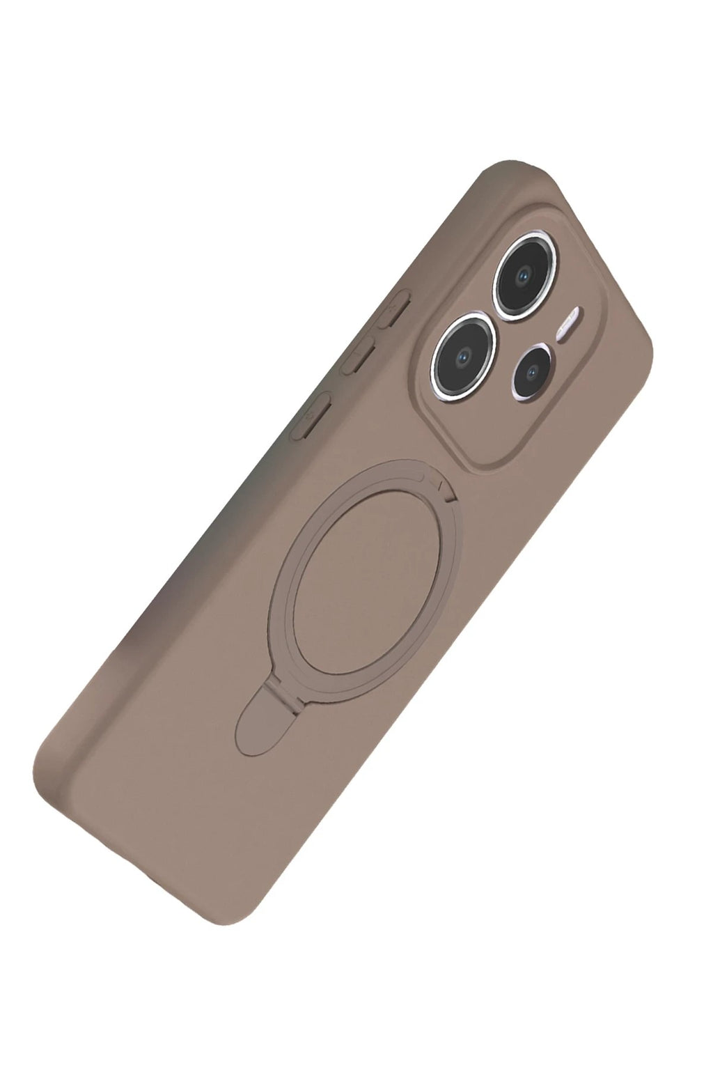 Mey İthalat® Redmi Note 14 4G Regal Magsafe Standlı Kapak - Çöl Titanyum