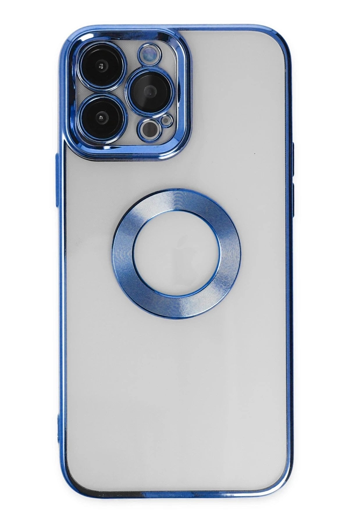 Mey İthalat® iPhone 14 Pro Max Kılıf Slot Silikon - Mavi