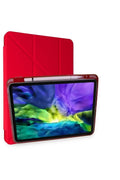 Mey İthalat® iPad Air 4 10.9 Kılıf Kalemlikli Mars Tablet Kılıfı - Kırmızı