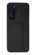 Mey İthalat® Tecno Pova Neo Kılıf Mega Standlı Silikon - Siyah