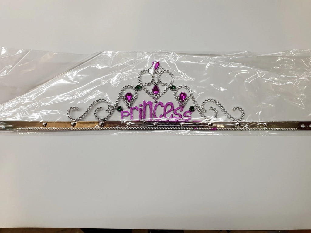 Mey İthalat® Gümüş Renk Prenses Yazılı Parti Tacı 60 cm