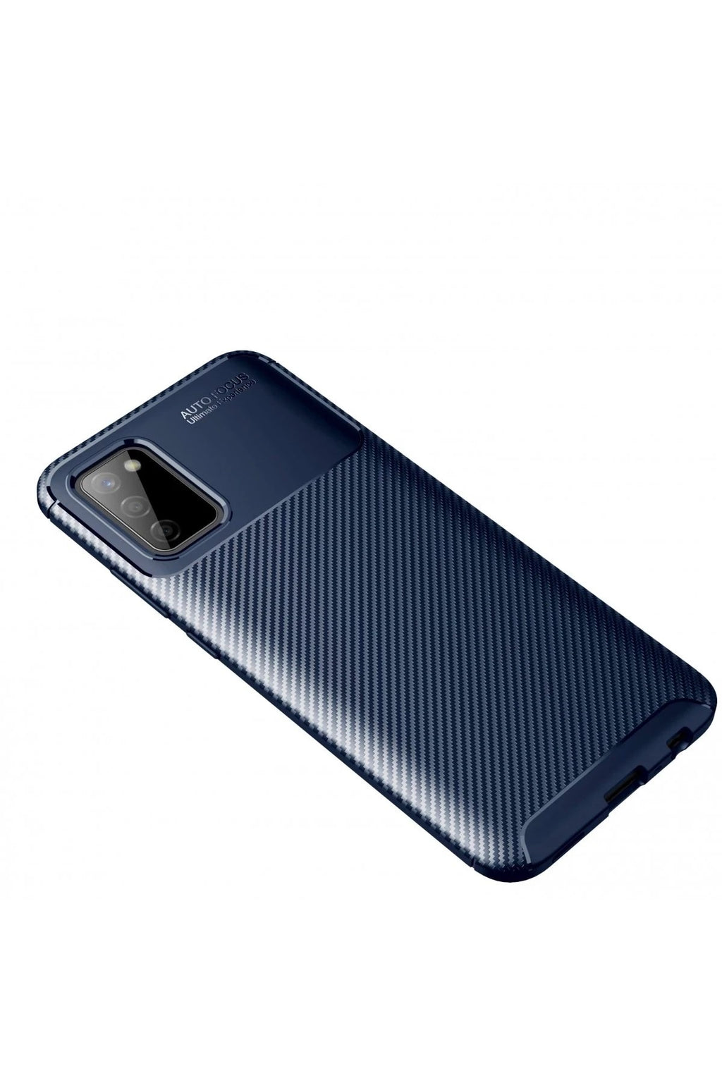 Mey İthalat® Samsung Galaxy A02S Kılıf Auto Focus Karbon Kapak - Lacivert