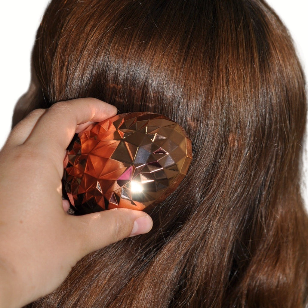 Rose Gold Saç Düzleştirici Tarak Geniş AralıklıHer Saç Tipine Uygun Fırçalı Saç Düzleştiric