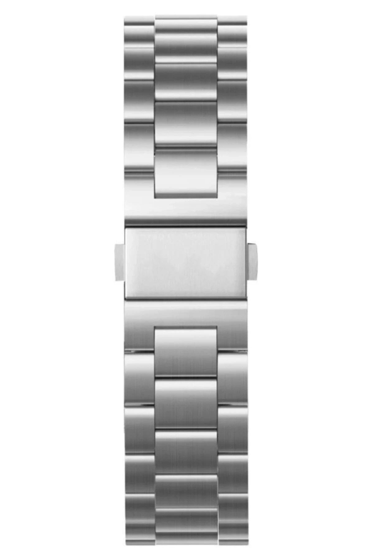 Mey İthalat® Watch 42mm Metal Baklalı Kordon - Gümüş