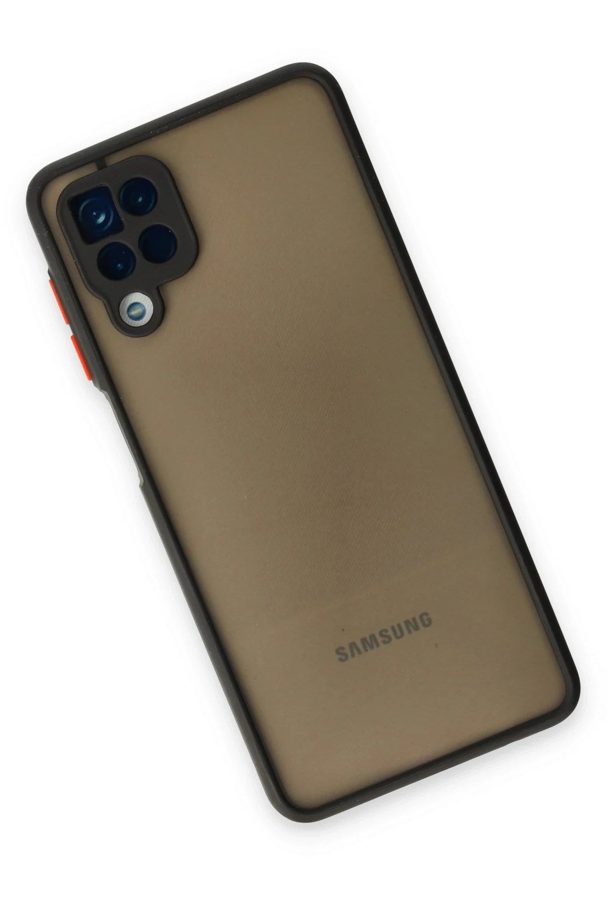 Mey İthalat® Samsung Galaxy A12 Kılıf Montreal Silikon Kapak - Siyah