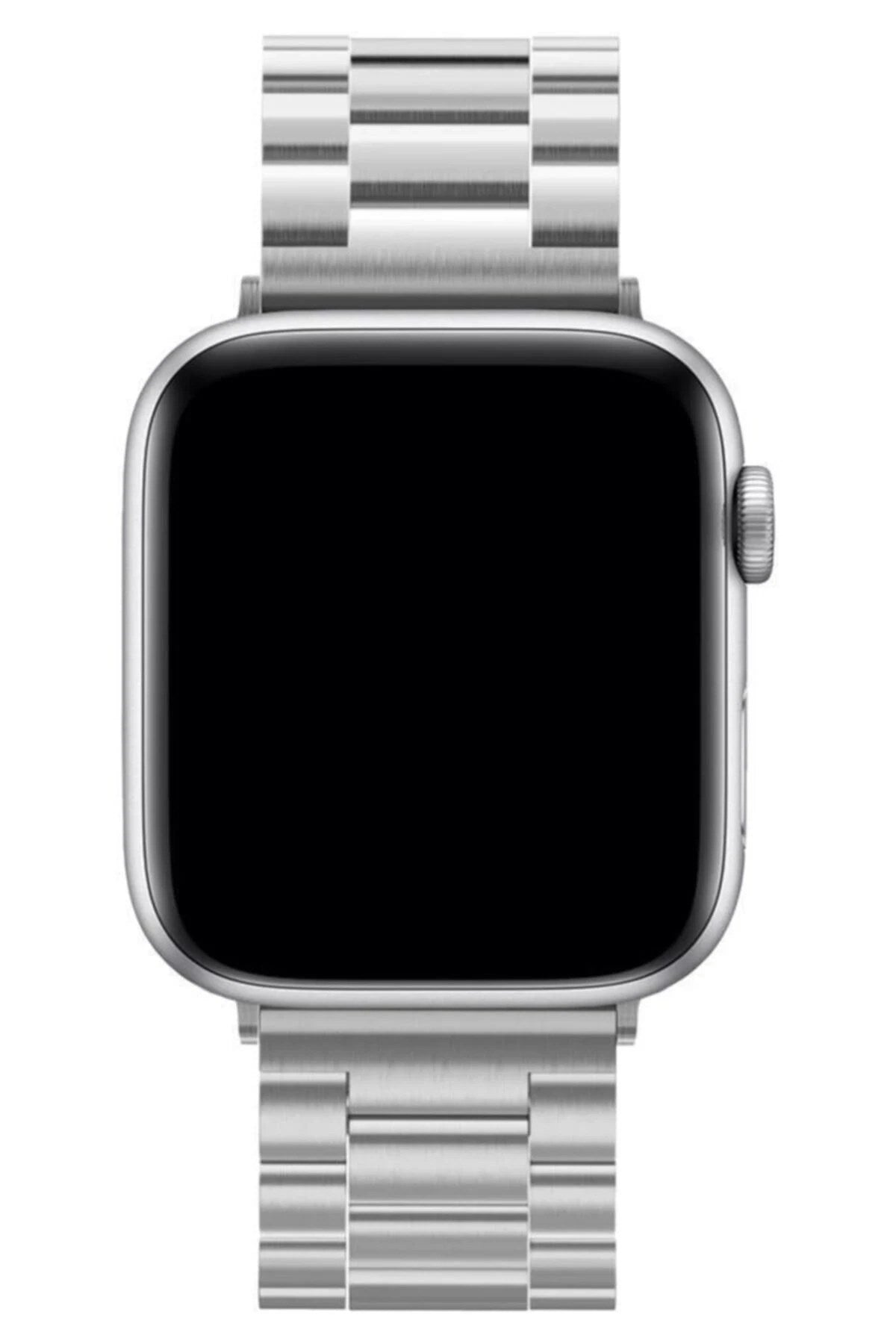 Mey İthalat® Watch 42mm Metal Baklalı Kordon - Gümüş