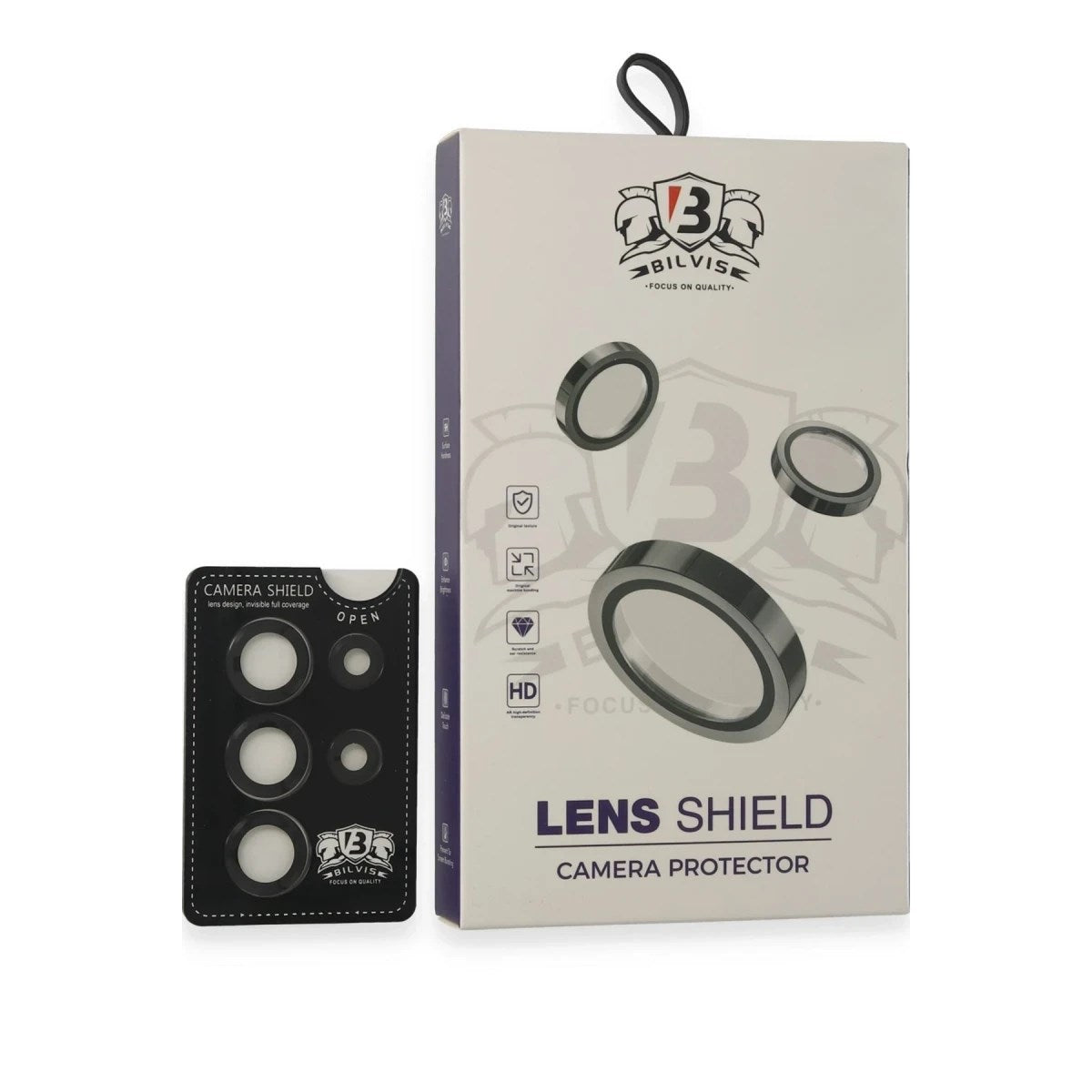 Mey İthalat® Samsung Galaxy S25 Ultra Bilvis Titan Kamera Lens - Siyah