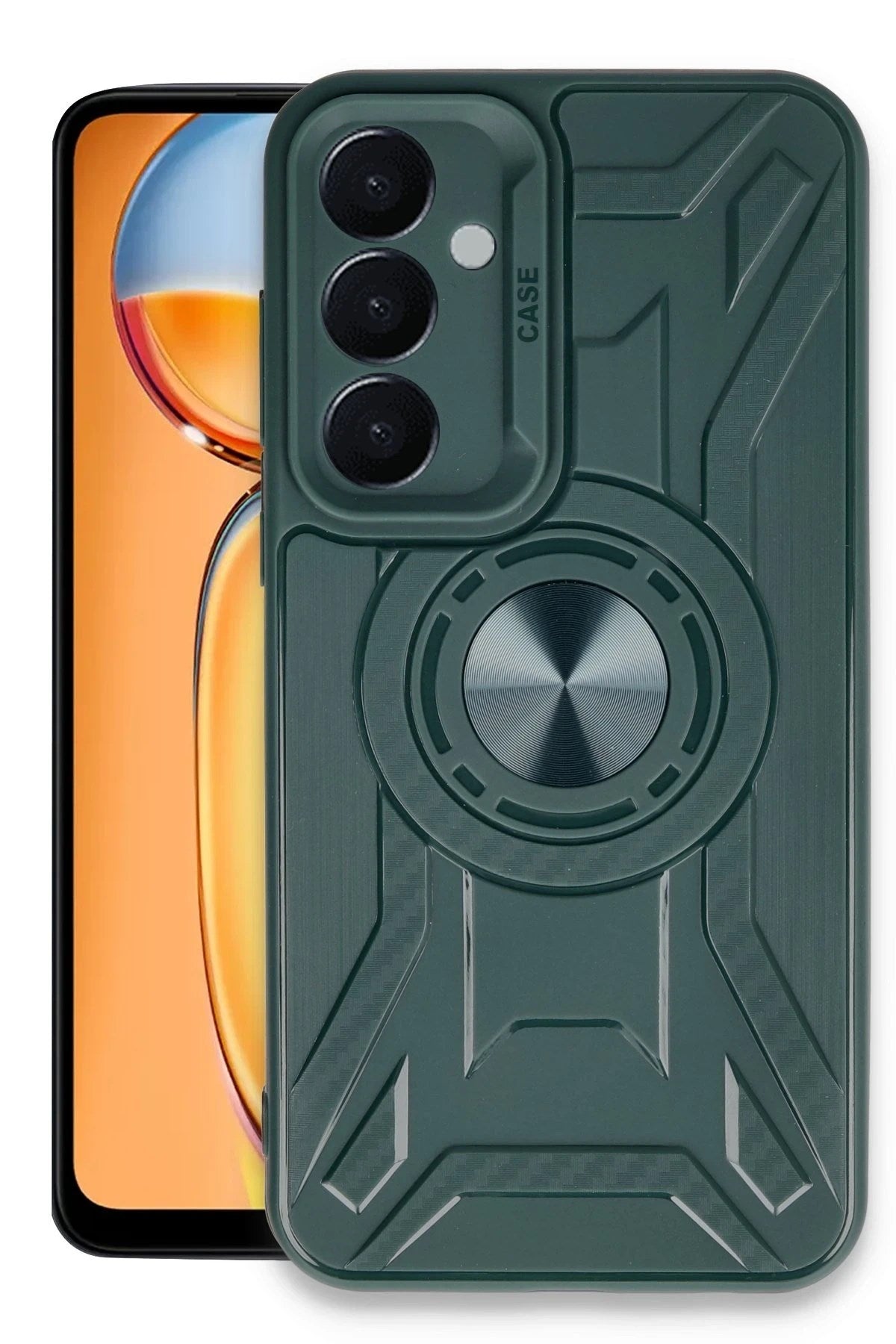 Mey İthalat® Samsung Galaxy A35 5G Kılıf Lincoln Silikon - Koyu Yeşil